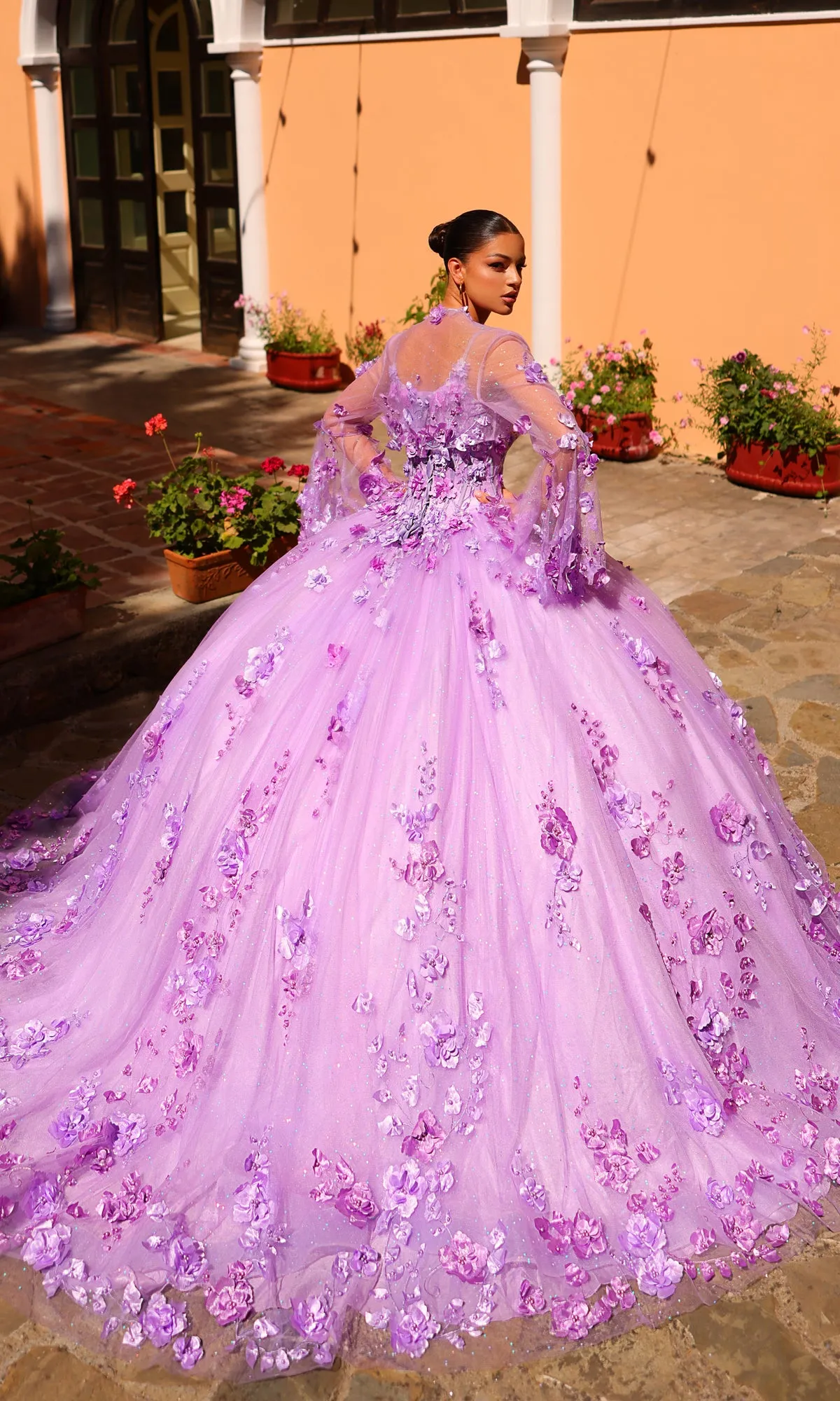 Lilac Purple Quinceañera Dress 54299 by Amarra sold by PromGirl product image thumbnail 2
