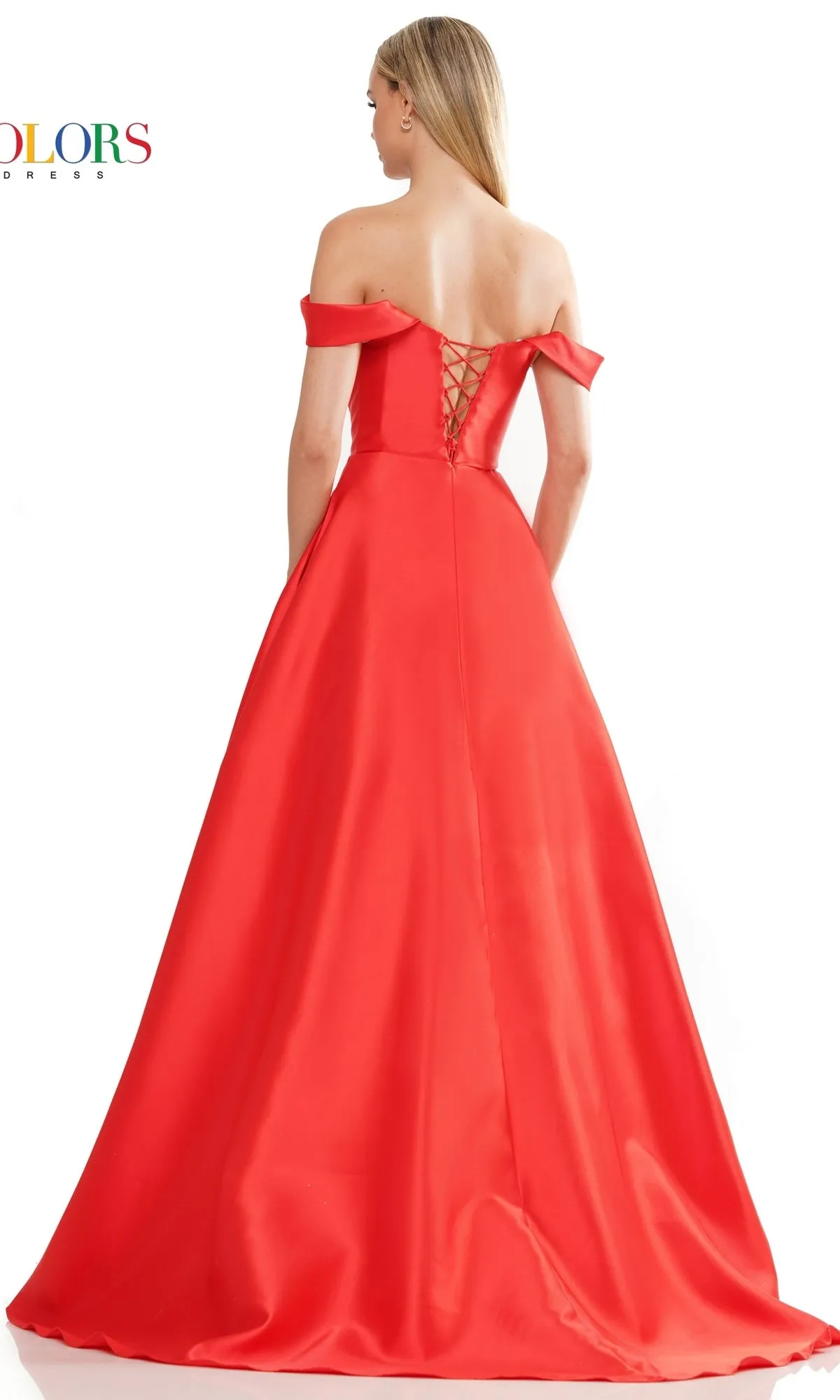 Off-the-Shoulder Long Mikado Prom Dress 3182 sold by PromGirl product image thumbnail 2