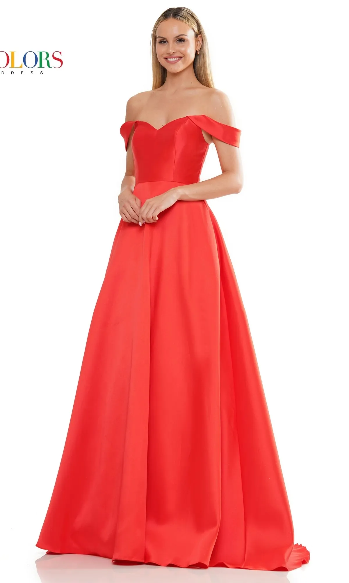 Off-the-Shoulder Long Mikado Prom Dress 3182 sold by PromGirl product image thumbnail 5