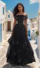 La Femme Off-Shoulder Long Tiered Prom Dress 27224 sold by PromGirl