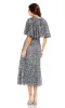 Caped Midi Semi-Formal Dress: Mac Duggal 5577 sold by PromGirl