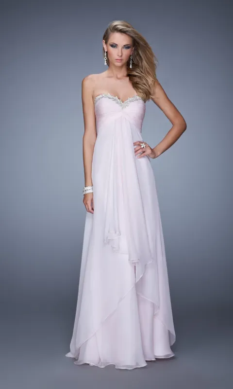 Tiered-Skirt La Femme Chiffon Prom Dress 21374 sold by PromGirl