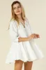 Short Off-White Casual Summer Dress sold by PromGirl