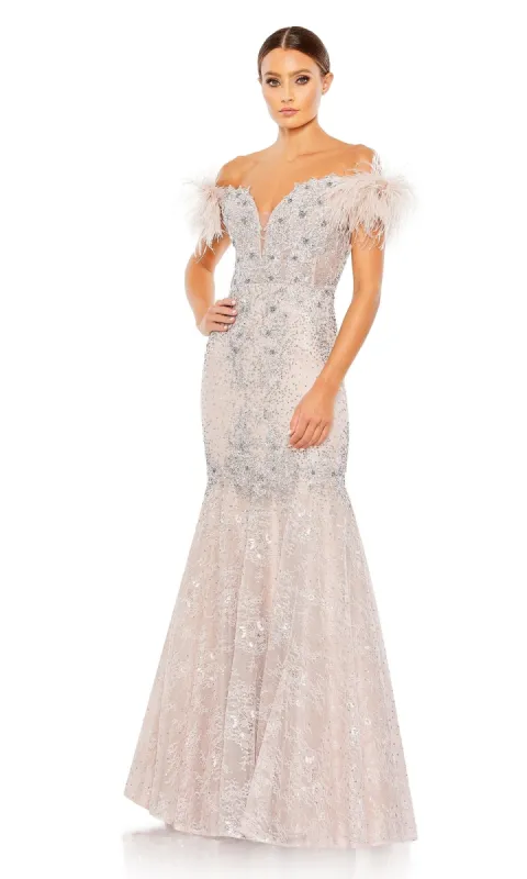 Off-Shoulder Long Formal Dress: Mac Duggal 20246 sold by PromGirl