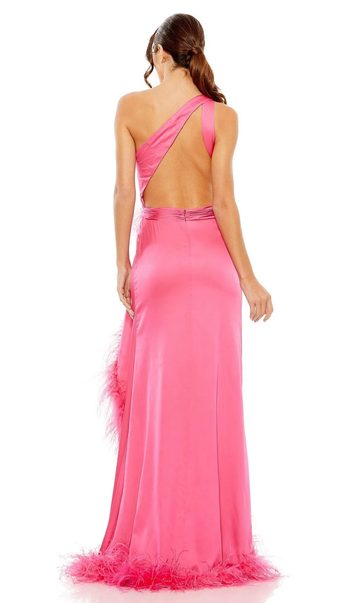 Feather Long Neon Formal Dress: Mac Duggal 11689 sold by PromGirl product image thumbnail 2