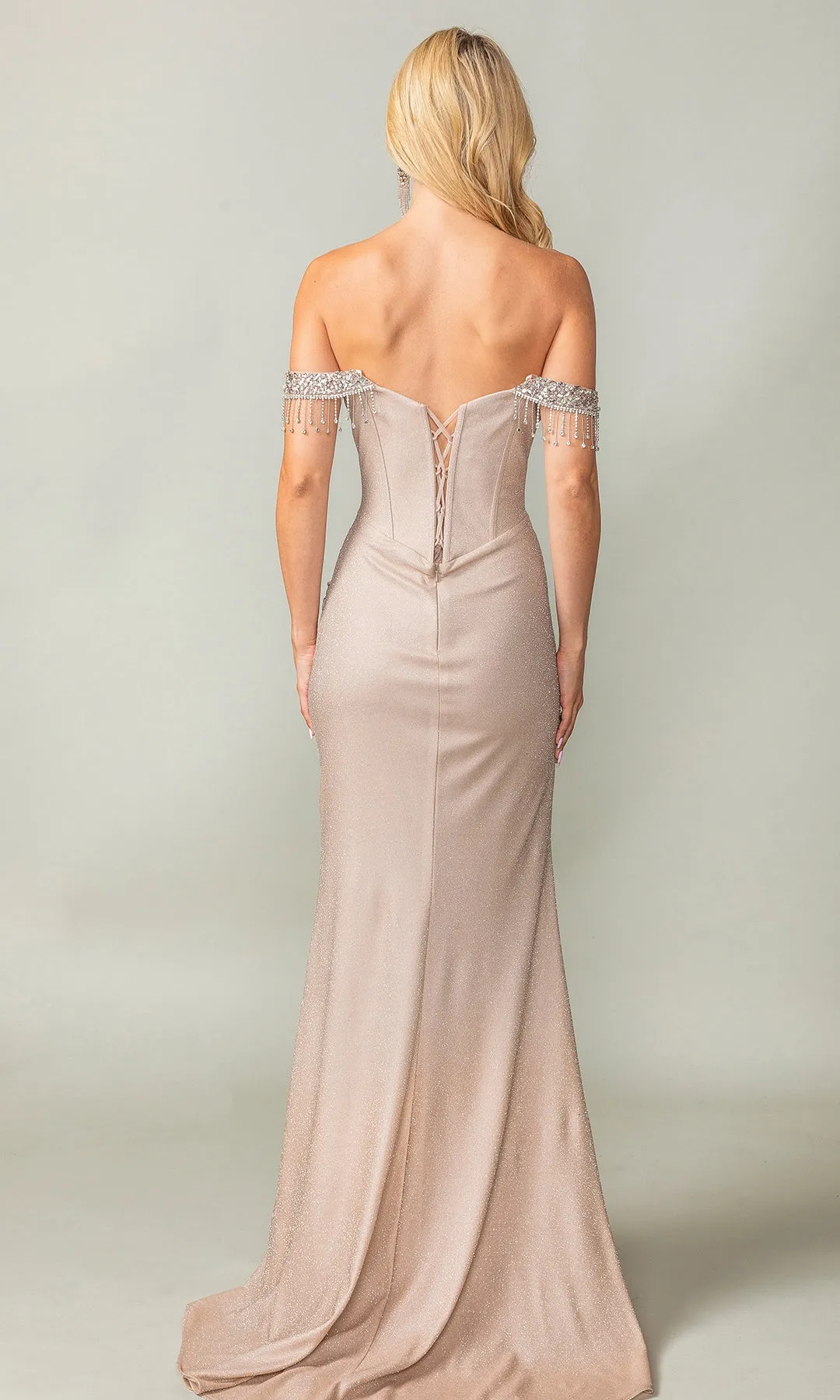 Fringe Long Glitter Prom Dress: Dancing Queen 4368 sold by PromGirl product image thumbnail 2