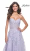 La Femme Strapless Long Lace Prom Dress 32145 sold by PromGirl