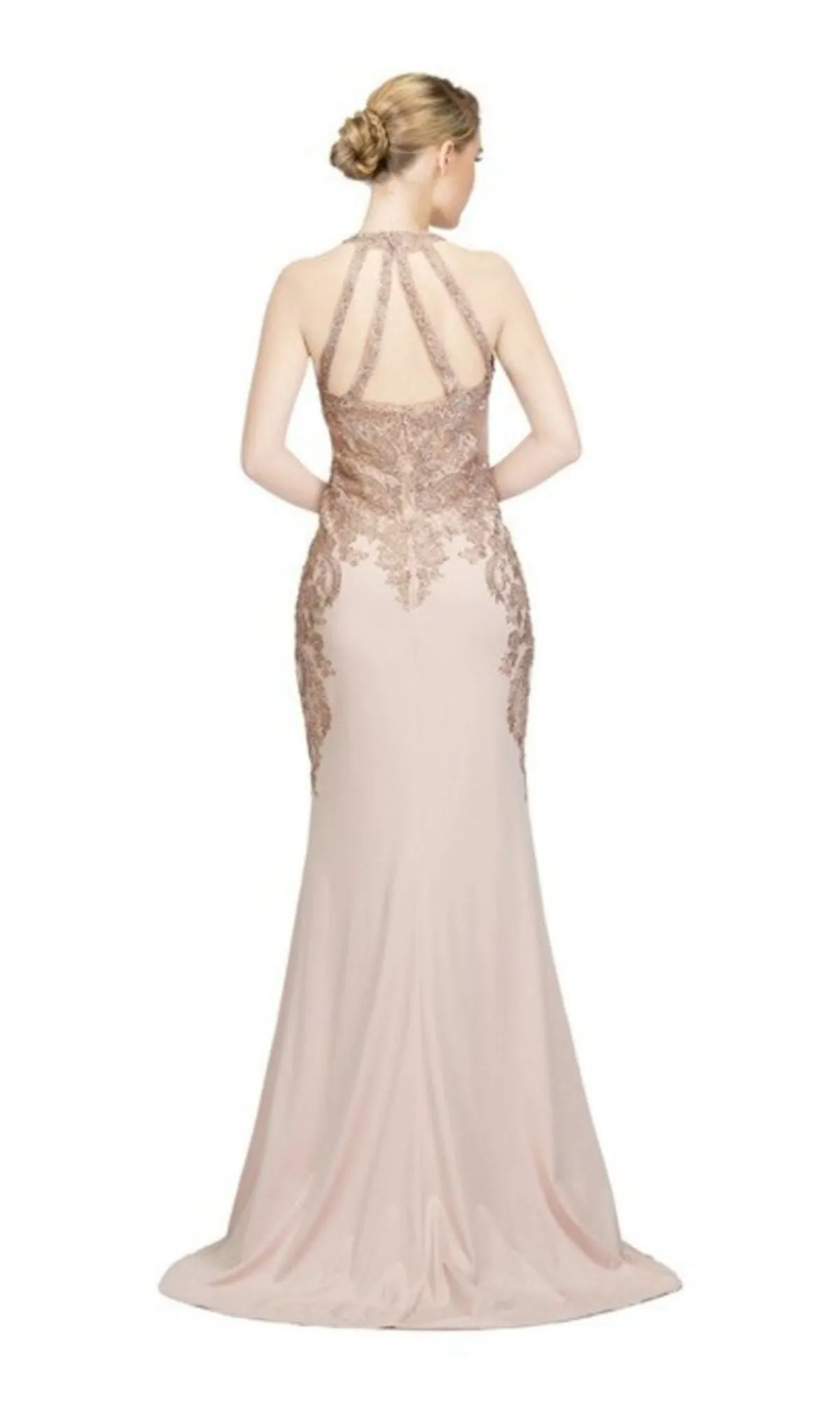 Sheer Illusion-Sides Long Prom Dress: Chicas C1541 sold by PromGirl product image thumbnail 2