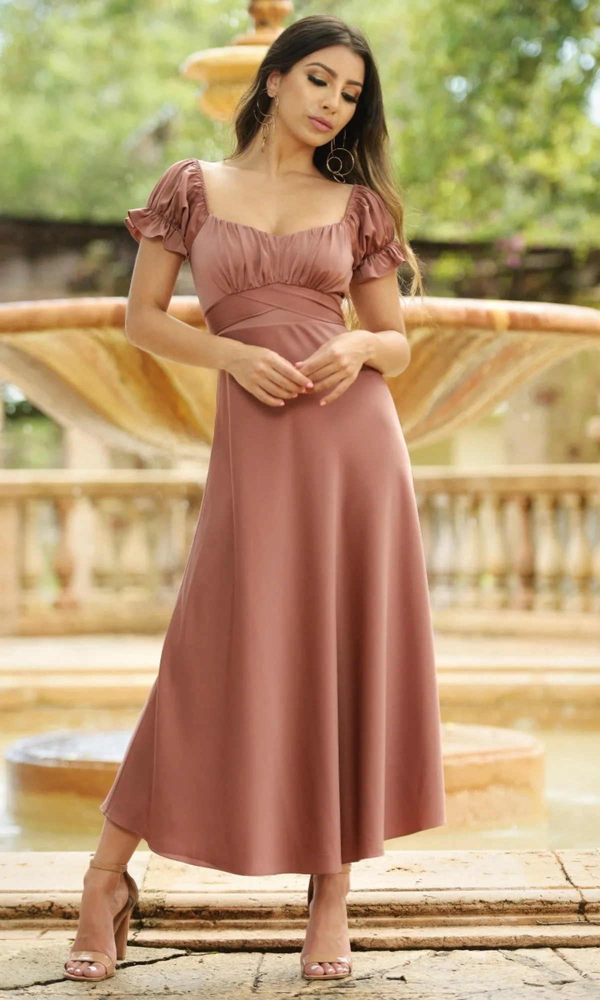 Velvi Tea-Length Wedding-Guest Dress Maldives sold by PromGirl product image thumbnail 3
