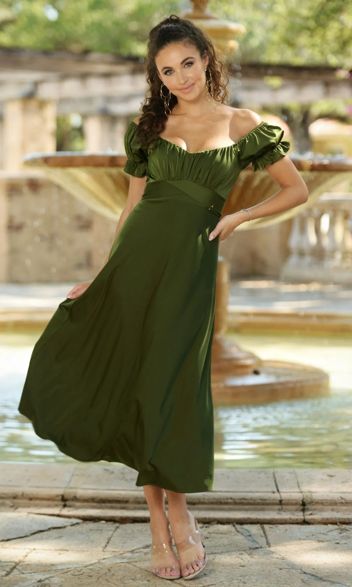 Velvi Tea-Length Wedding-Guest Dress Maldives sold by PromGirl product image thumbnail 4