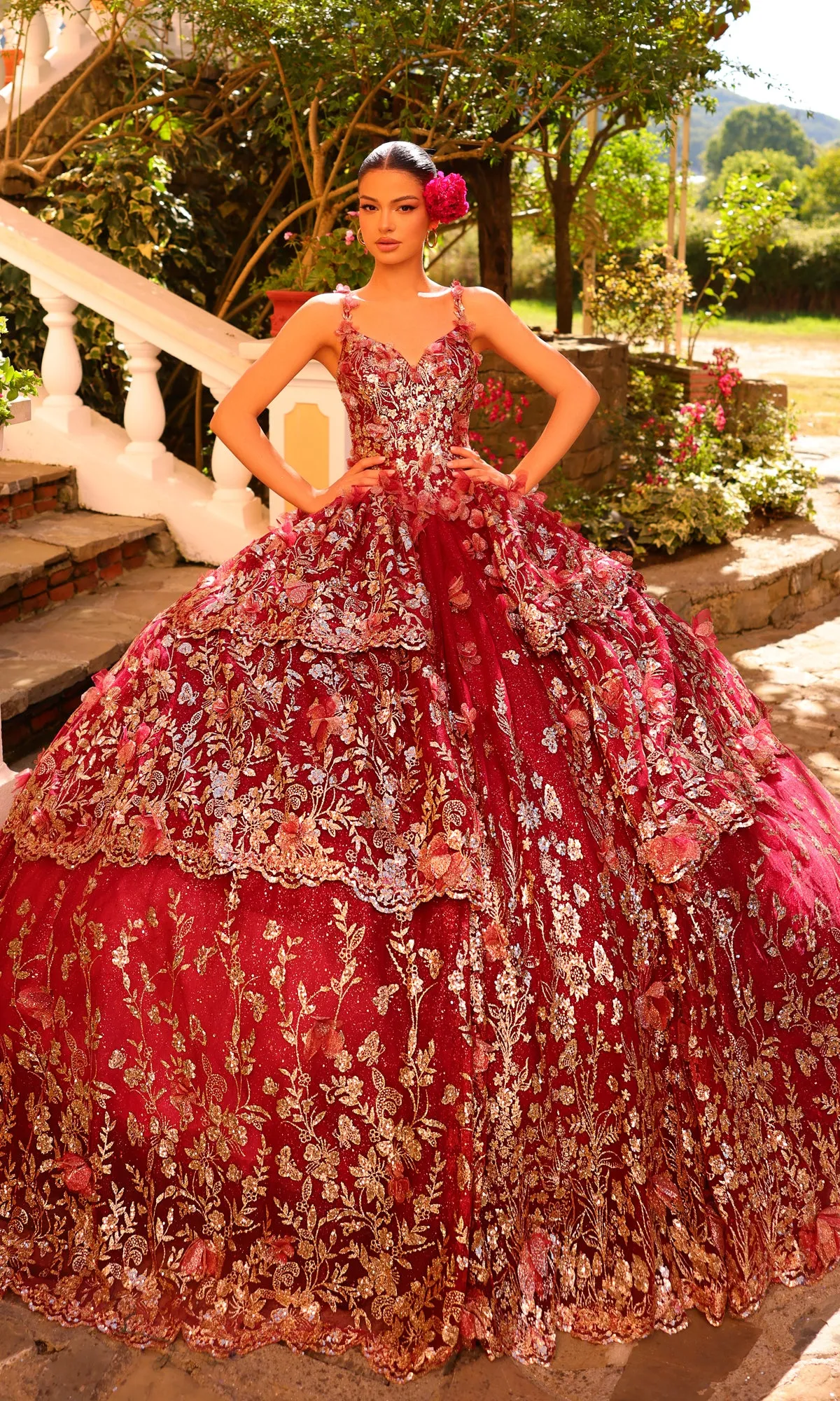 Amarra 54275 Royal Blue Quinceañera Dress with Jacket sold by PromGirl product image thumbnail 3