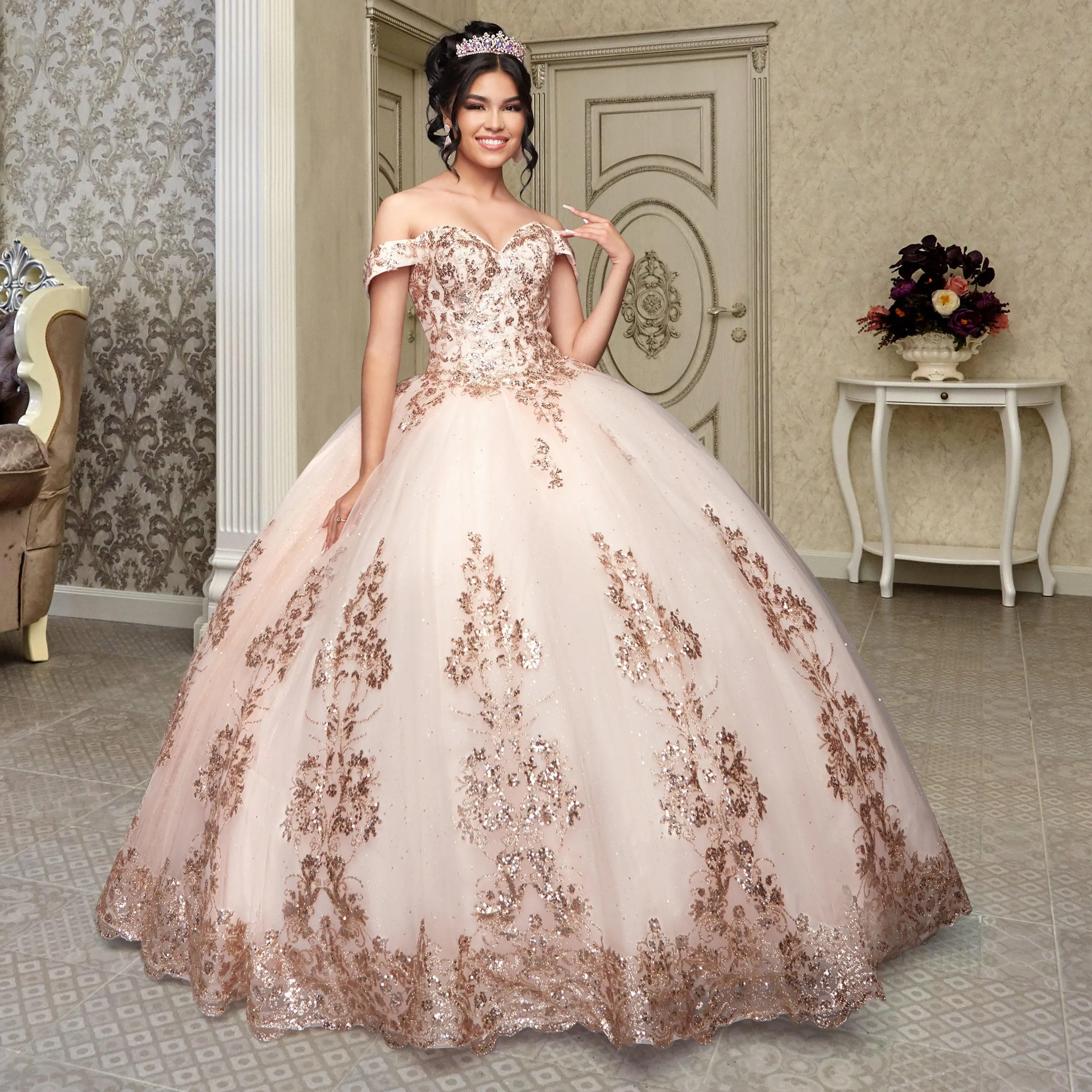 Quinceañera Sample Dress QF110 sold by PromGirl product image thumbnail 3