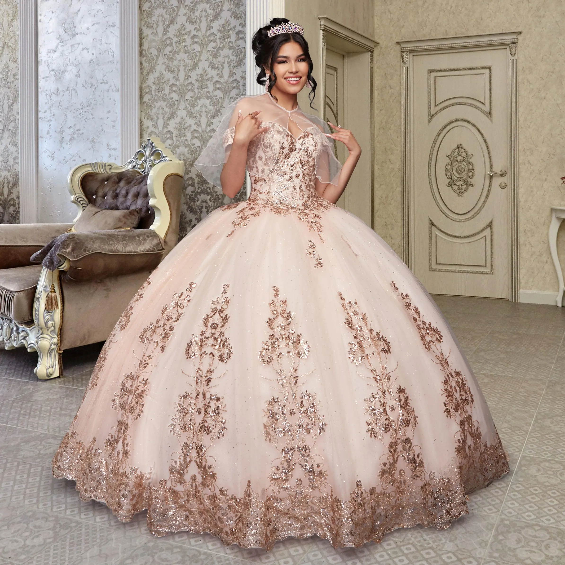 Quinceañera Sample Dress QF110 sold by PromGirl