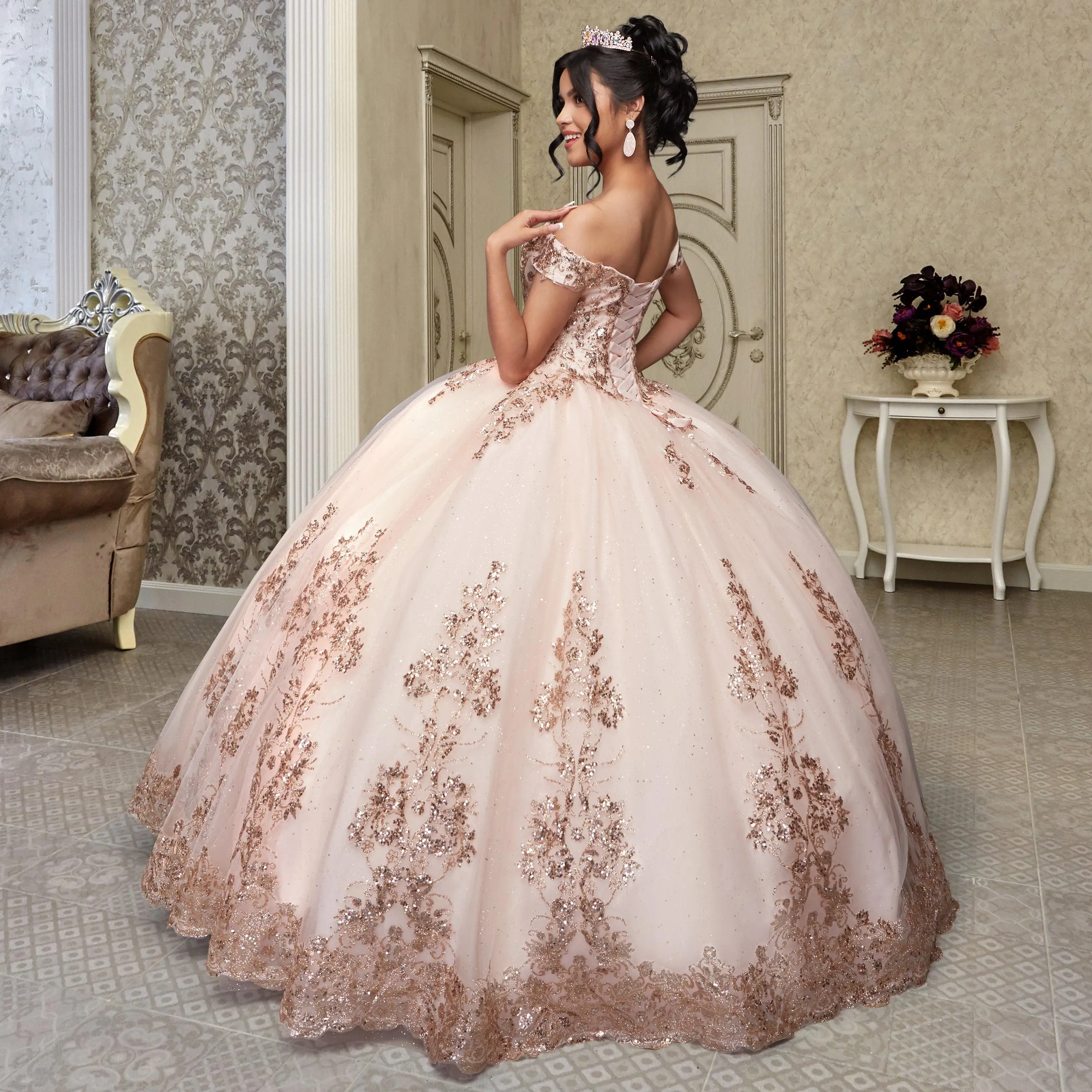 Quinceañera Sample Dress QF110 sold by PromGirl product image thumbnail 2