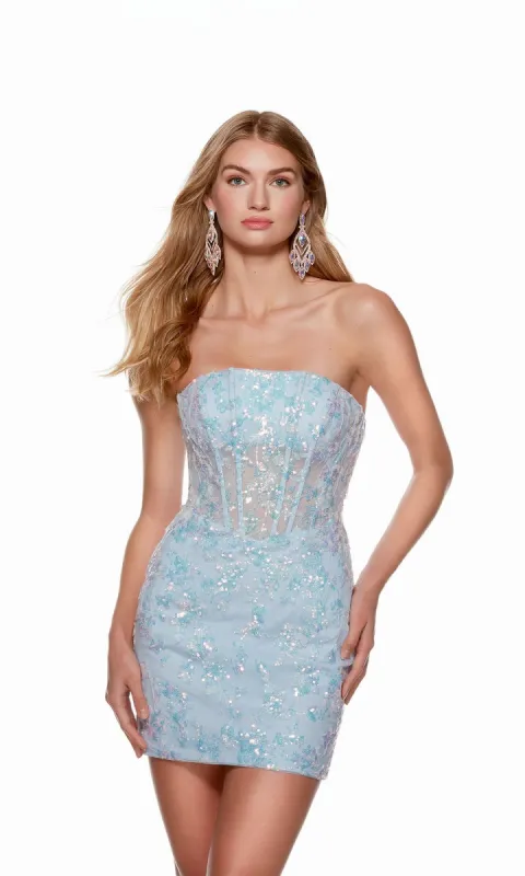 Strapless Pastel Bodycon Party Dress 4650 sold by PromGirl