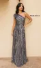 Strappy-Back One-Shoulder Long Sequin Formal Dress sold by PromGirl