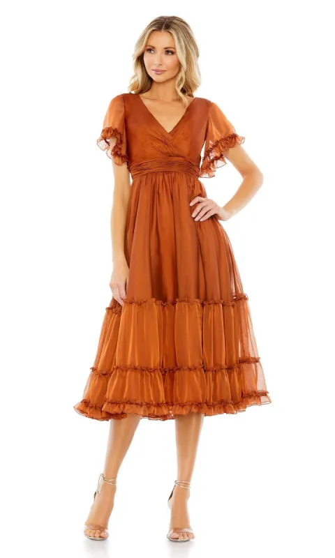 Short Wedding Guest Dress 68018 by Mac Duggal sold by PromGirl