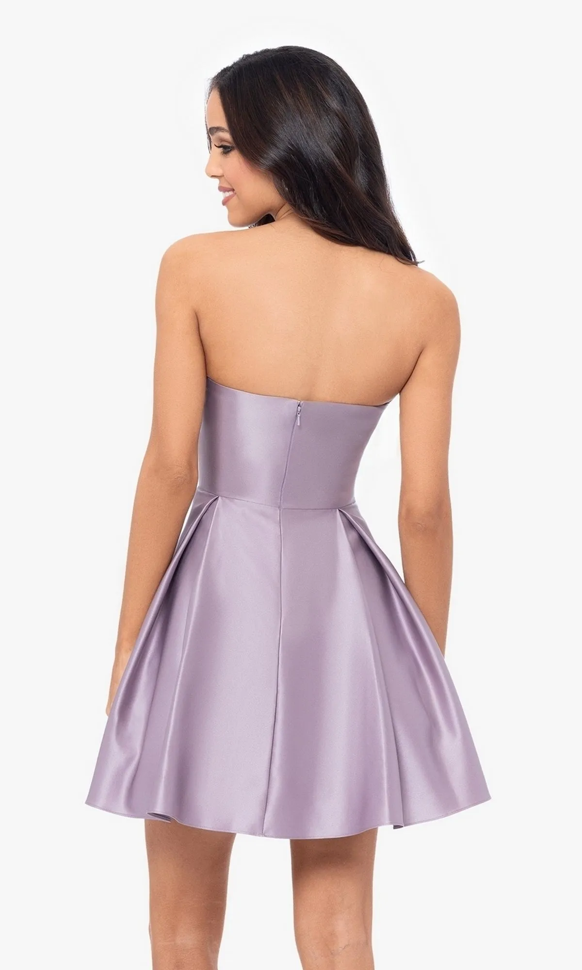 Short Strapless Sweetheart Hoco Dress 4914BN sold by PromGirl product image thumbnail 2