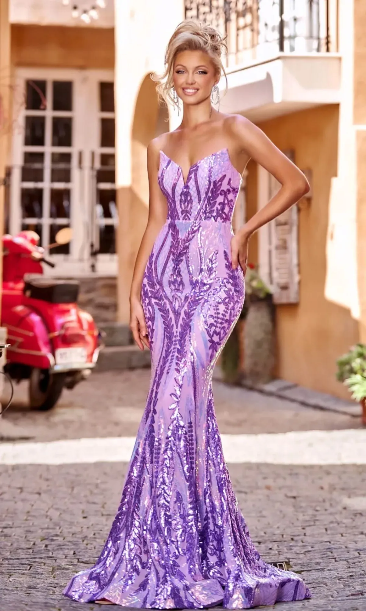 Long Prom Dress PS24171 by Portia and Scarlett sold by PromGirl product image thumbnail 3