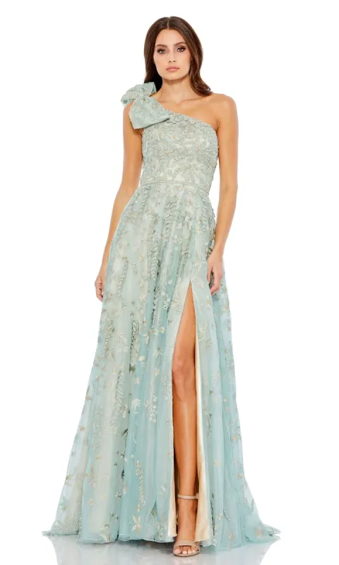 Sage One-Shoulder Formal Dress: Mac Duggal 11177 sold by PromGirl