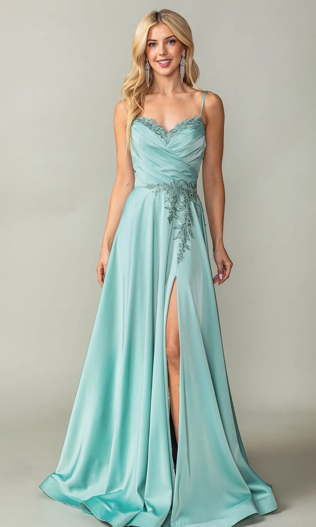 Lace-Up-Back Long A-Line Prom Dress 4391 sold by PromGirl product image thumbnail 4