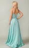 Lace-Up-Back Long A-Line Prom Dress 4391 sold by PromGirl