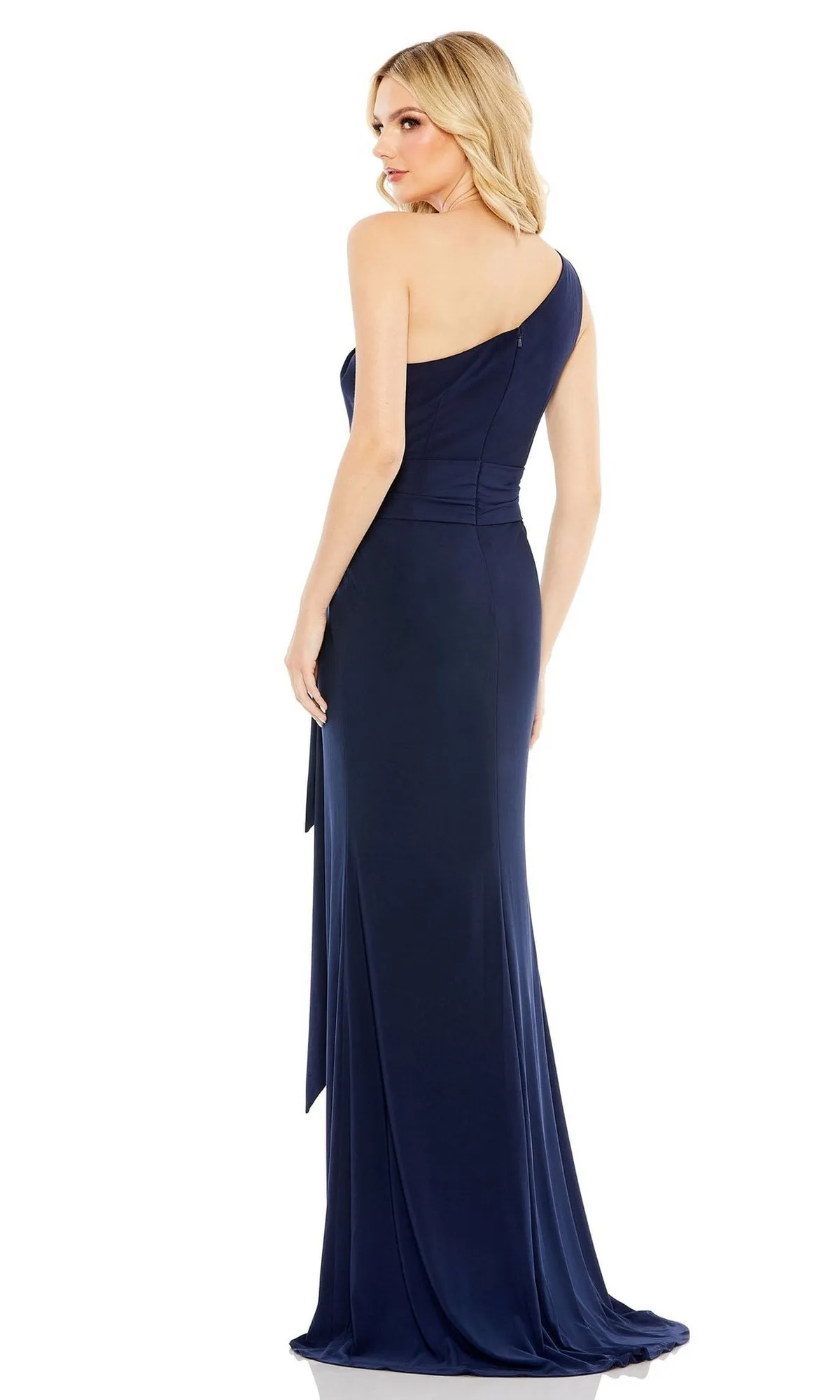 Belted Long Jersey Formal Dress: Mac Duggal 26581 sold by PromGirl product image thumbnail 4