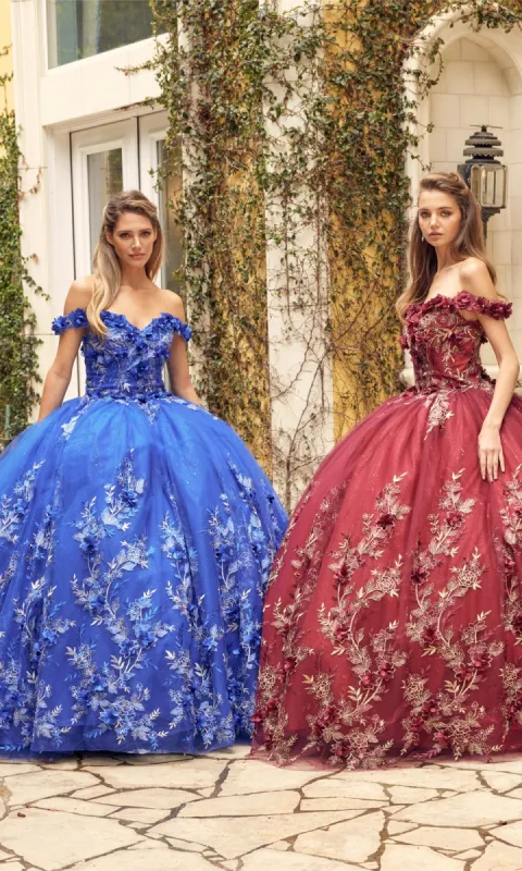 Juliet 1447 Off-the-Shoulder Quinceañera Dress sold by PromGirl