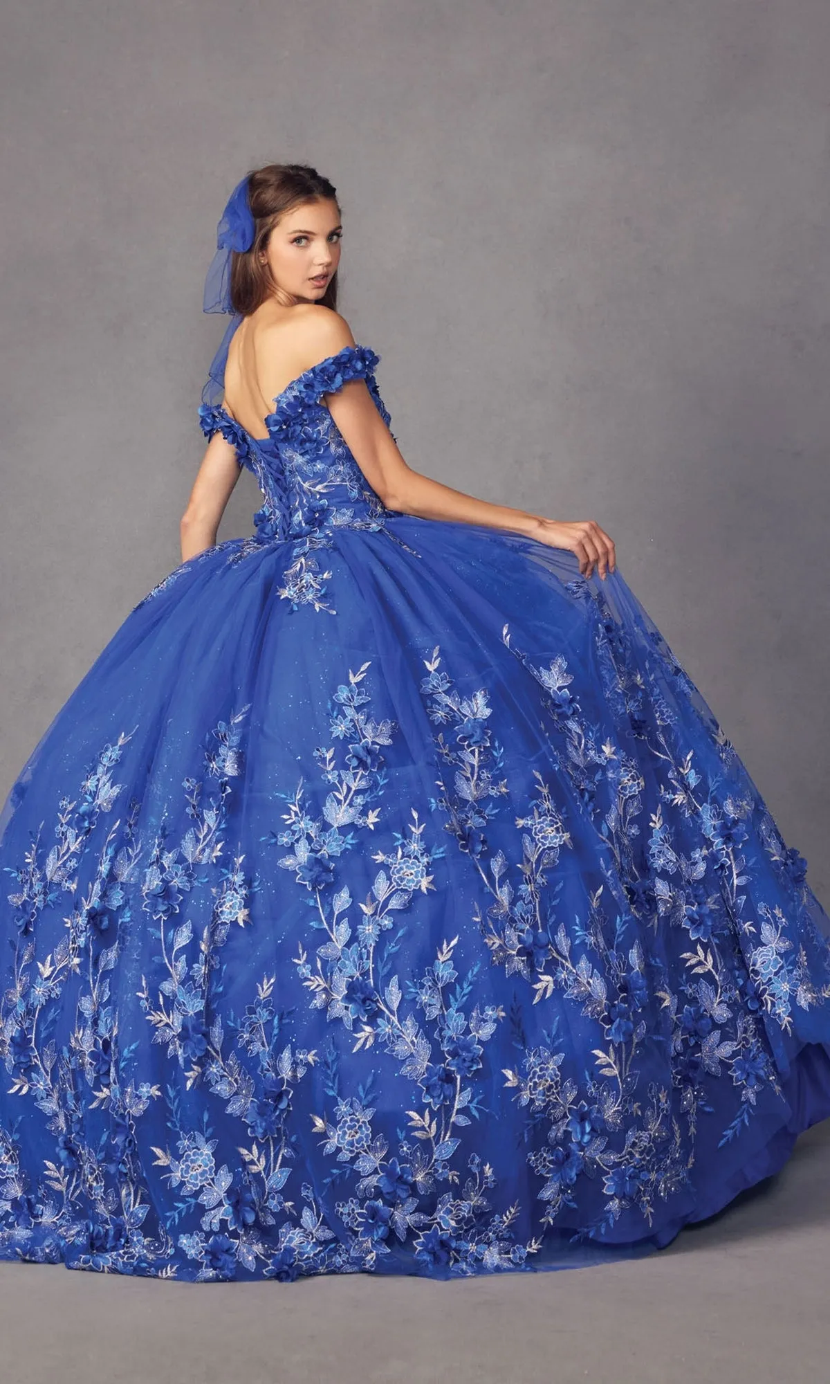 Juliet 1447 Off-the-Shoulder Quinceañera Dress sold by PromGirl product image thumbnail 2