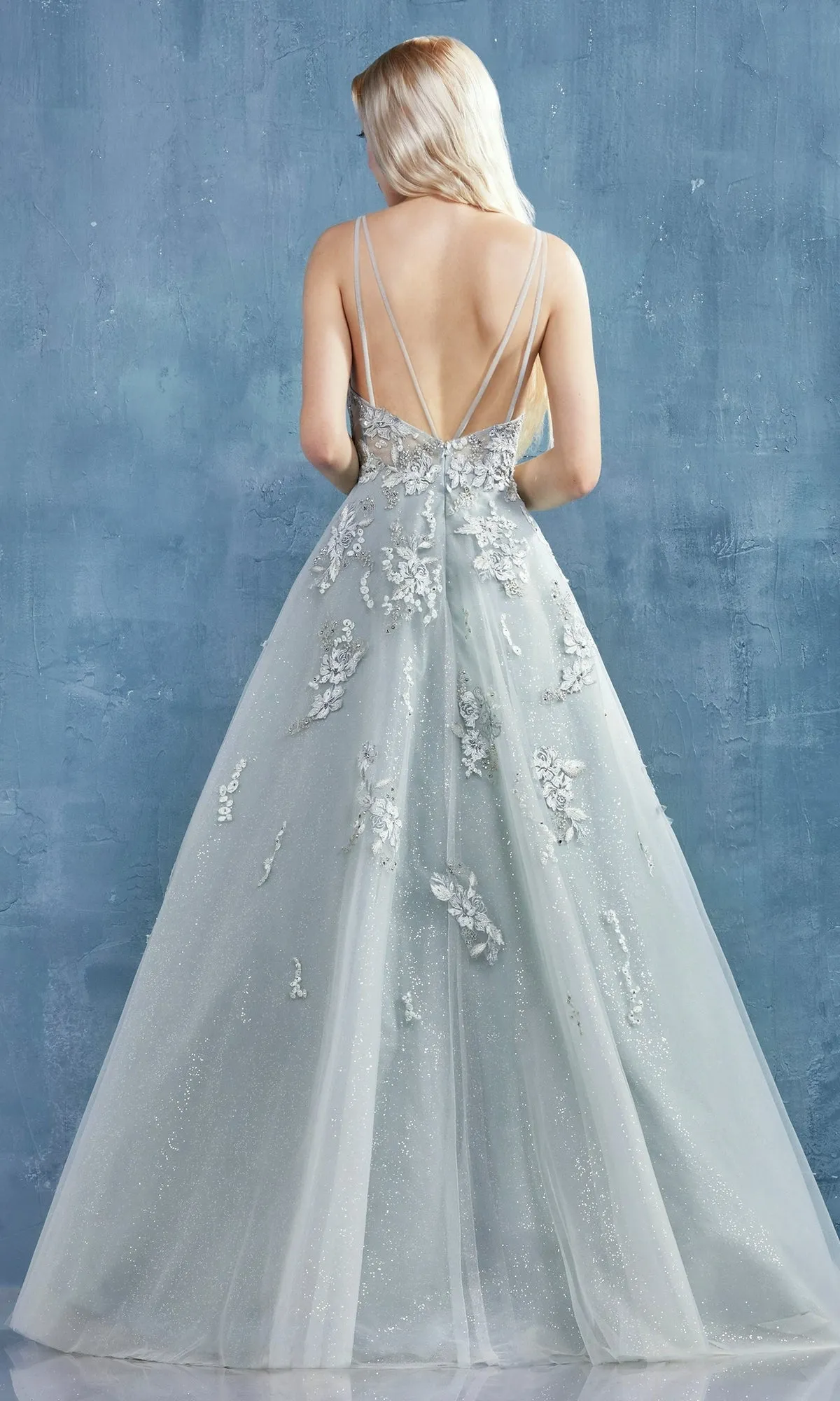 Sage Green Long Glitter Prom Dress A0892 sold by PromGirl product image thumbnail 5