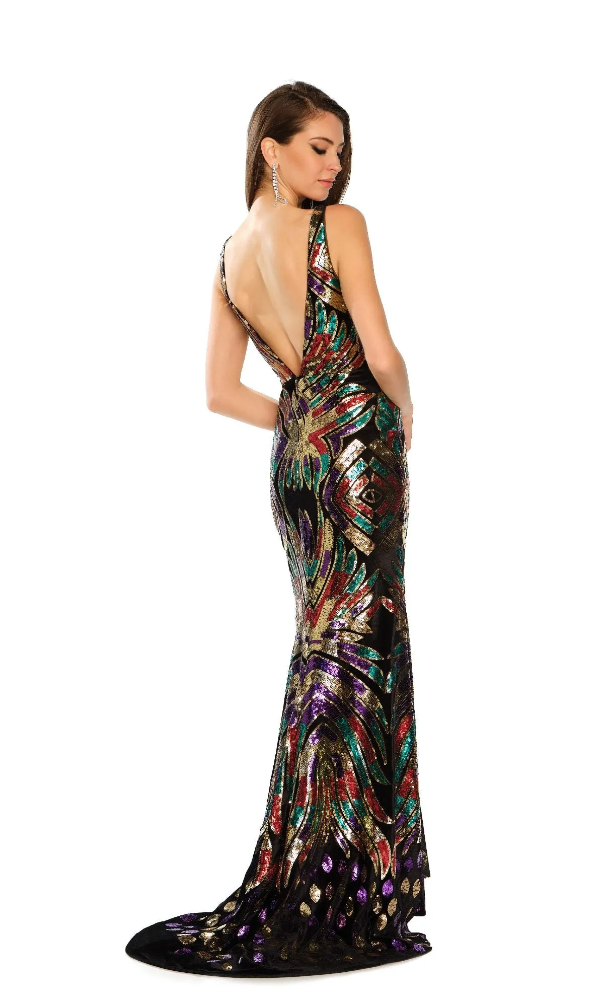 Long Formal Dress 11281 by Dave and Johnny sold by PromGirl product image thumbnail 2