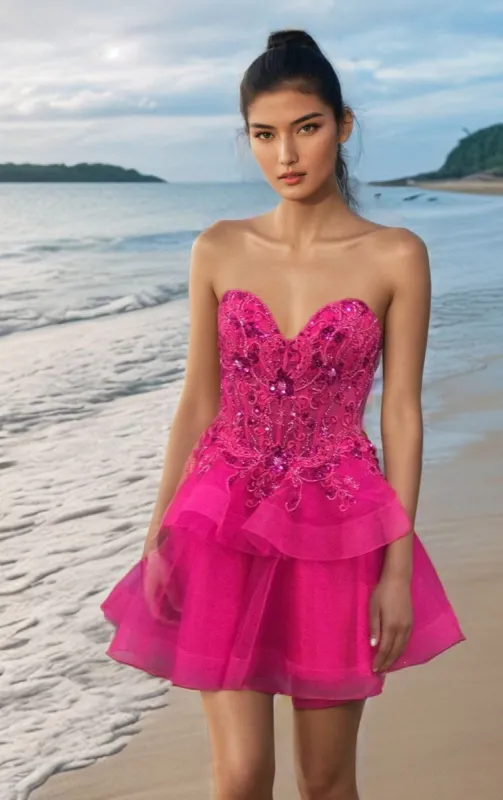 Short Homecoming Dress 40503 by Jovani sold by PromGirl