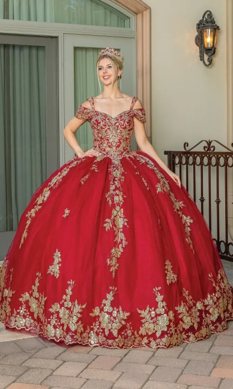 Burgundy Red Quinceanera Dress 1657 sold by PromGirl