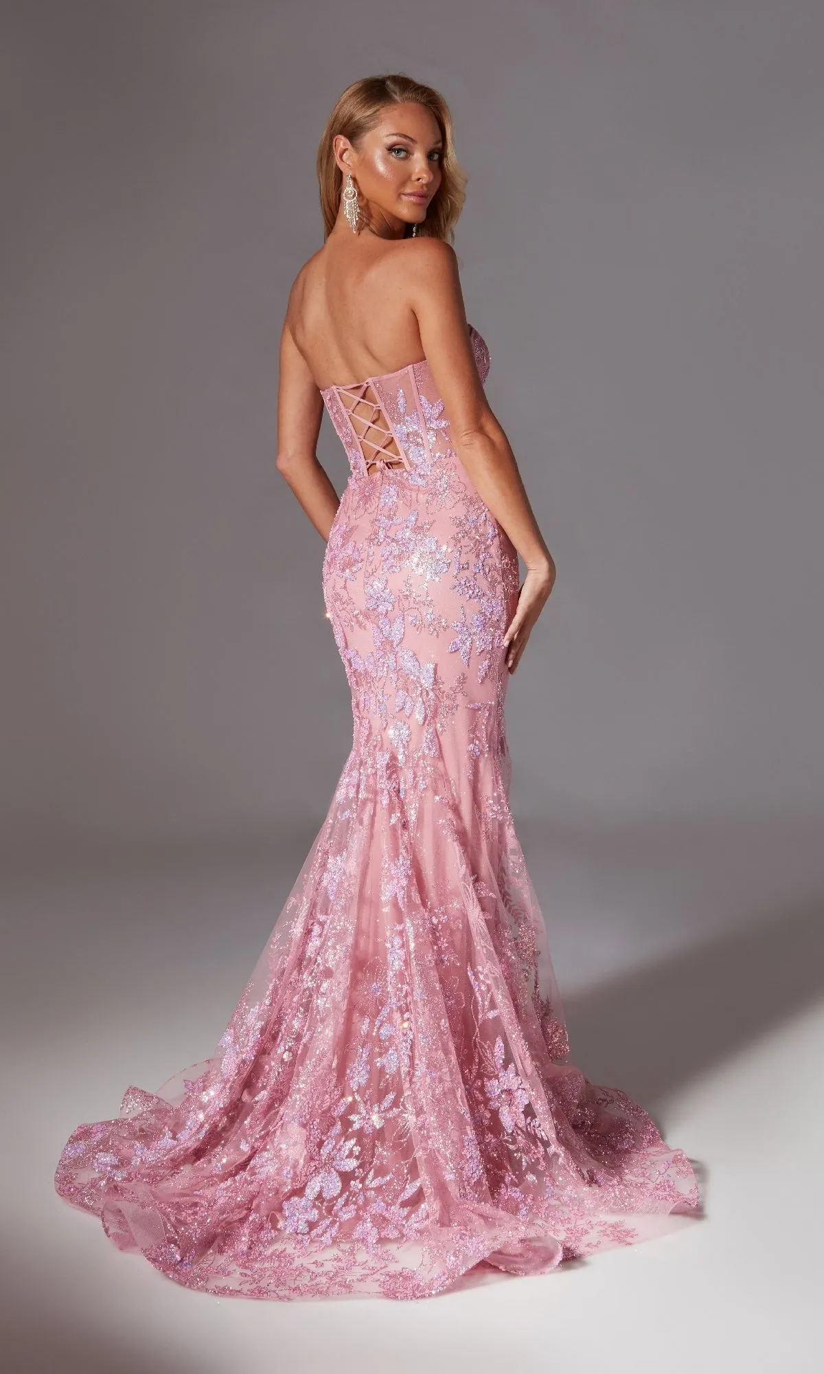 Sparkly Long Mermaid Prom Dress: Aerie Couture 204 sold by PromGirl product image thumbnail 2