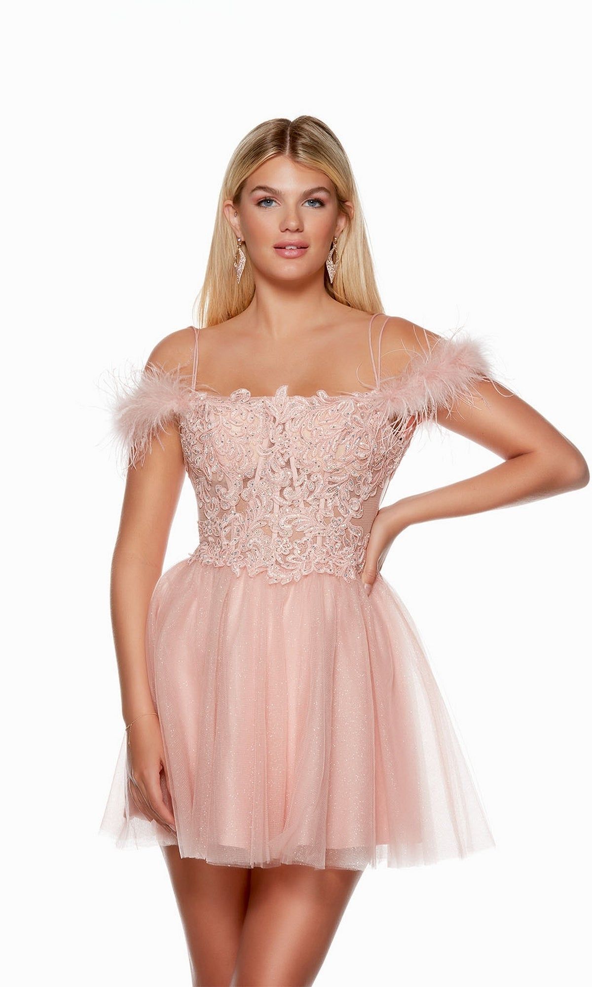 French Pink Short Babydoll Homecoming Dress 3129 sold by PromGirl product image thumbnail 3