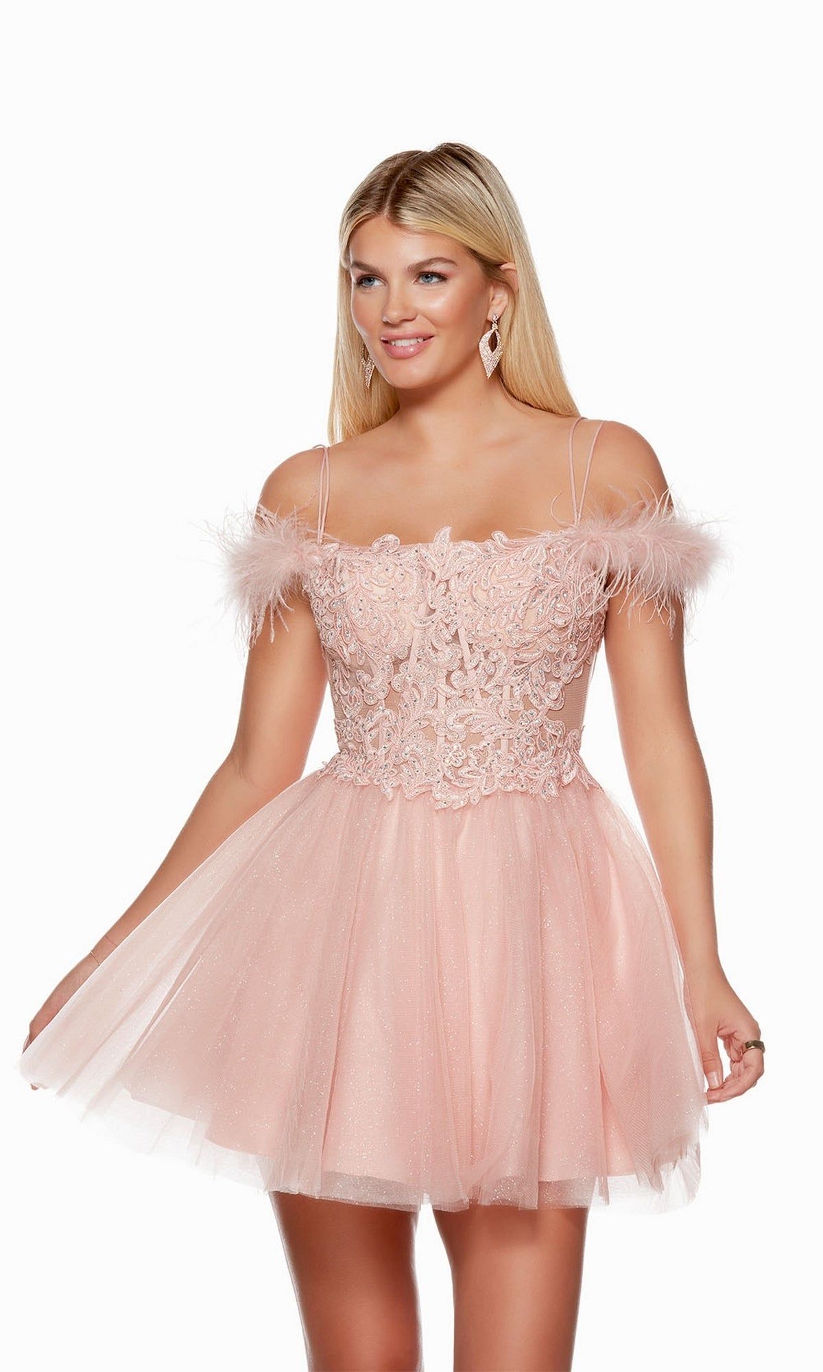 French Pink Short Babydoll Homecoming Dress 3129 sold by PromGirl