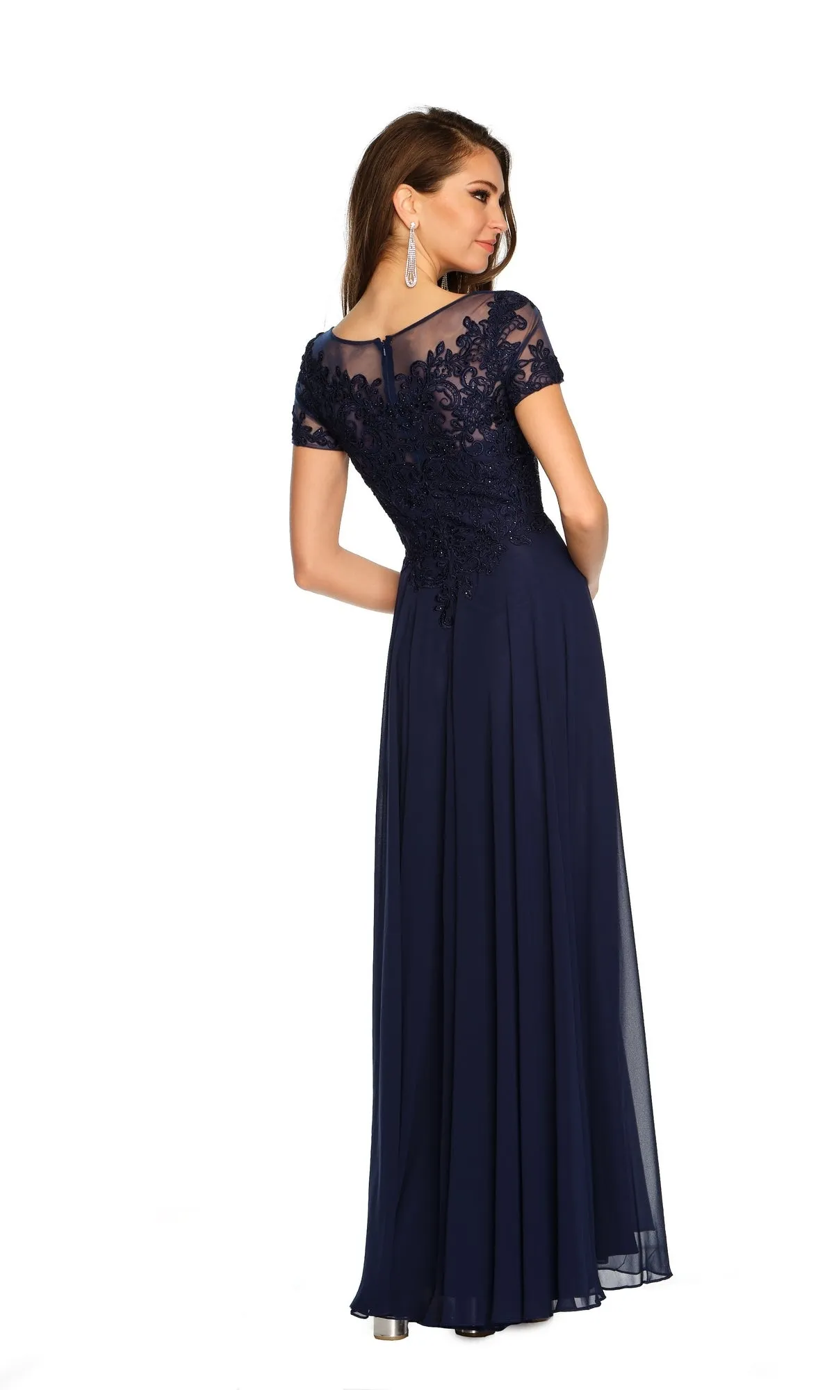 Long Formal Dress A10595 by Dave and Johnny sold by PromGirl product image thumbnail 2