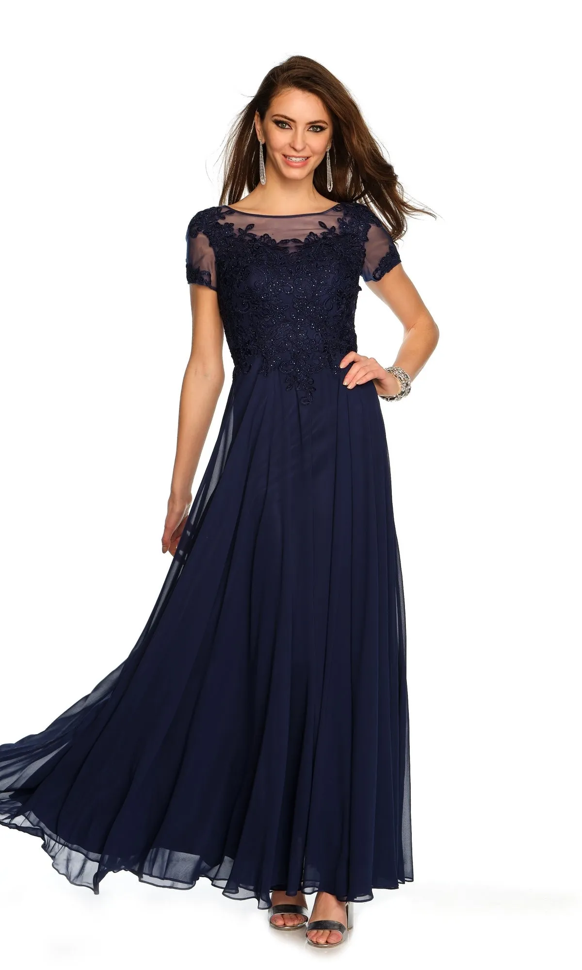 Long Formal Dress A10595 by Dave and Johnny sold by PromGirl