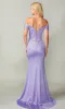Off-Shoulder Long Prom Dress: Dancing Queen 4386 sold by PromGirl