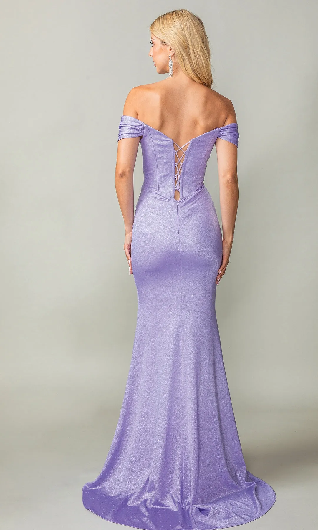 Off-Shoulder Long Prom Dress: Dancing Queen 4386 sold by PromGirl product image thumbnail 2