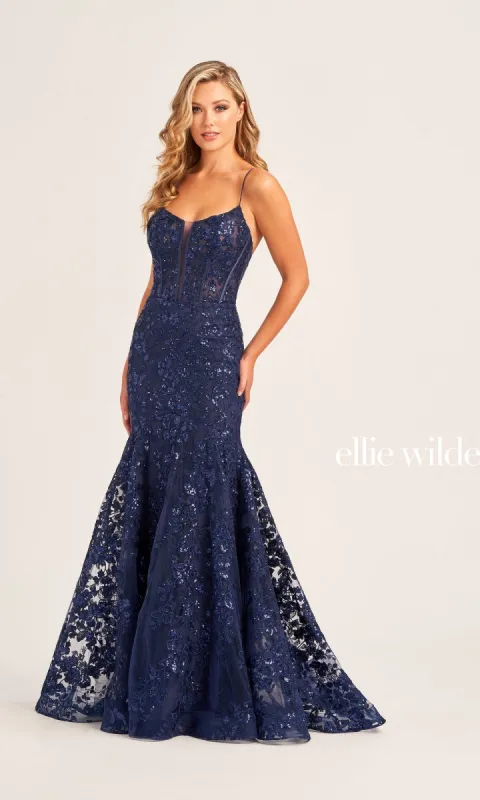 Ellie Wilde Mermaid Designer Prom Dress EW35203 made by PromGirl