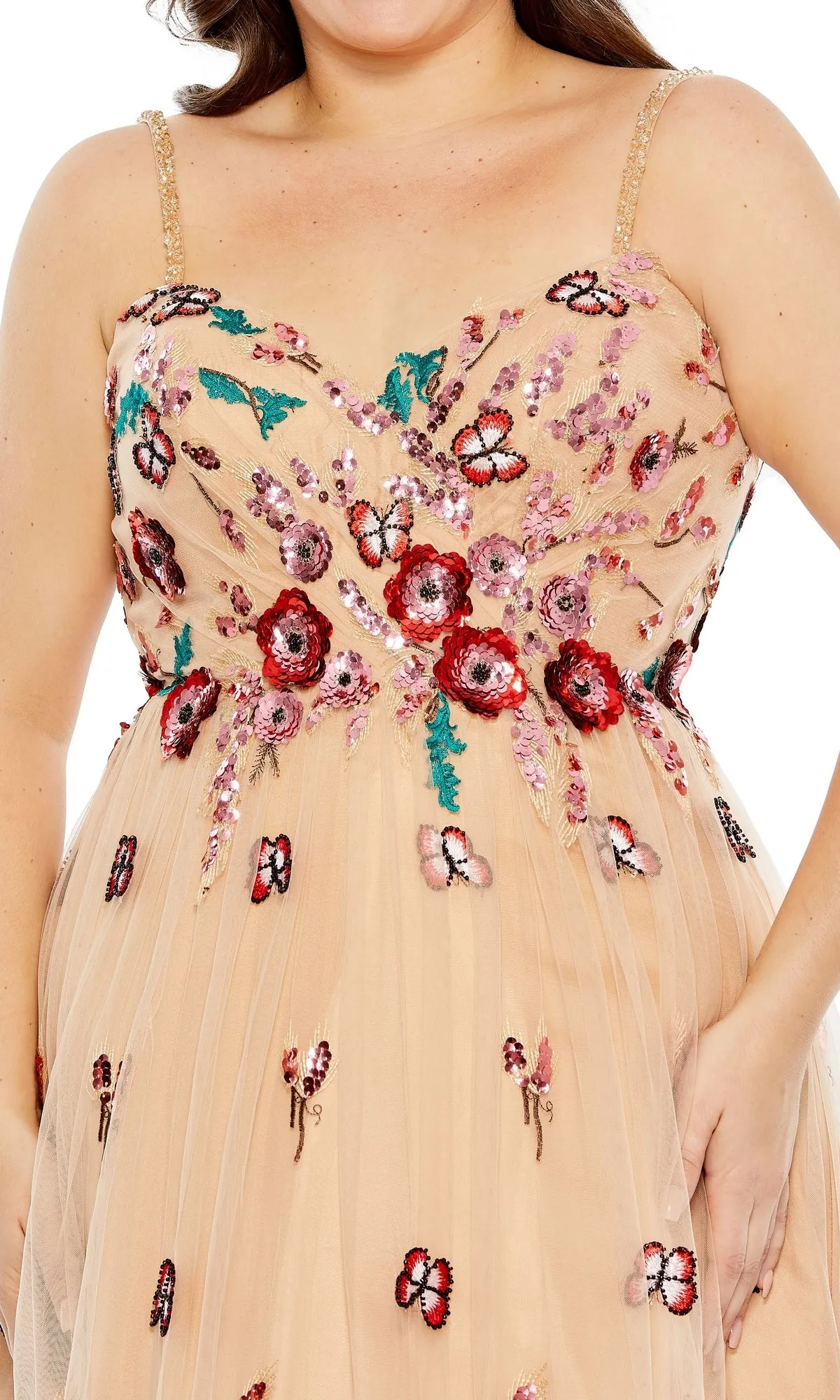 Long Plus-Size Formal Dress 68157 by Mac Duggal sold by PromGirl product image thumbnail 3