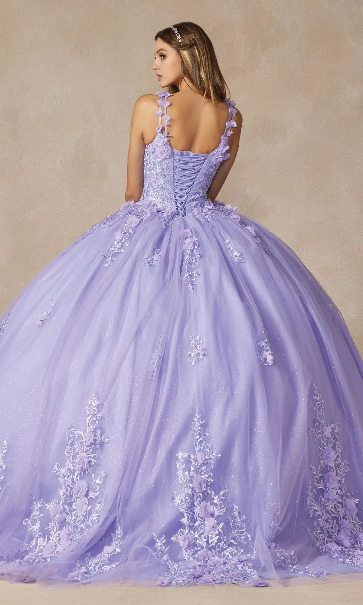 Juliet 1437 Lilac Purple Quinceañera Dress sold by PromGirl product image thumbnail 2