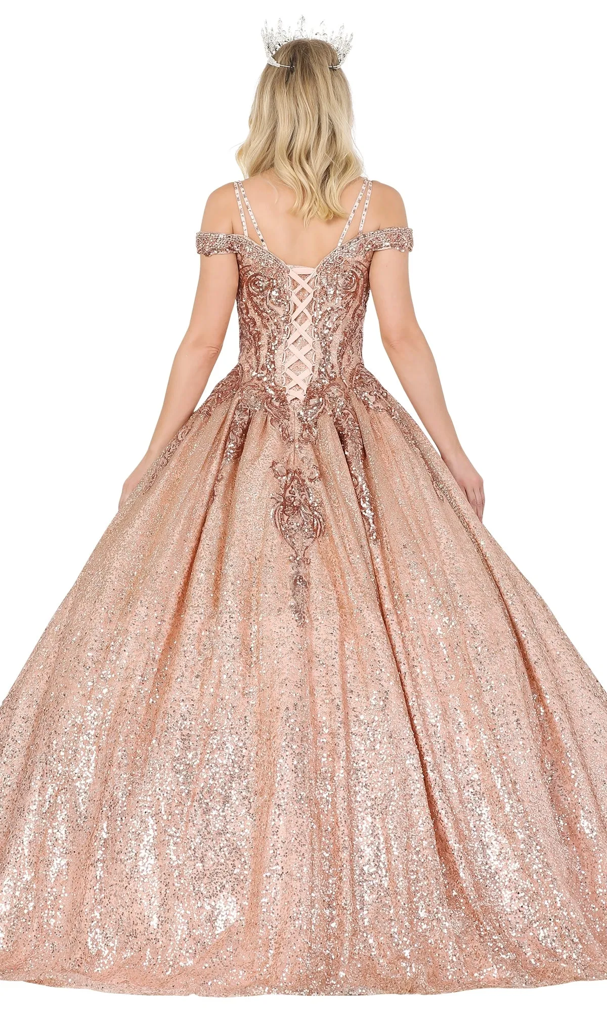 Rose Gold Quinceanera Dress 1515 sold by PromGirl product image thumbnail 2