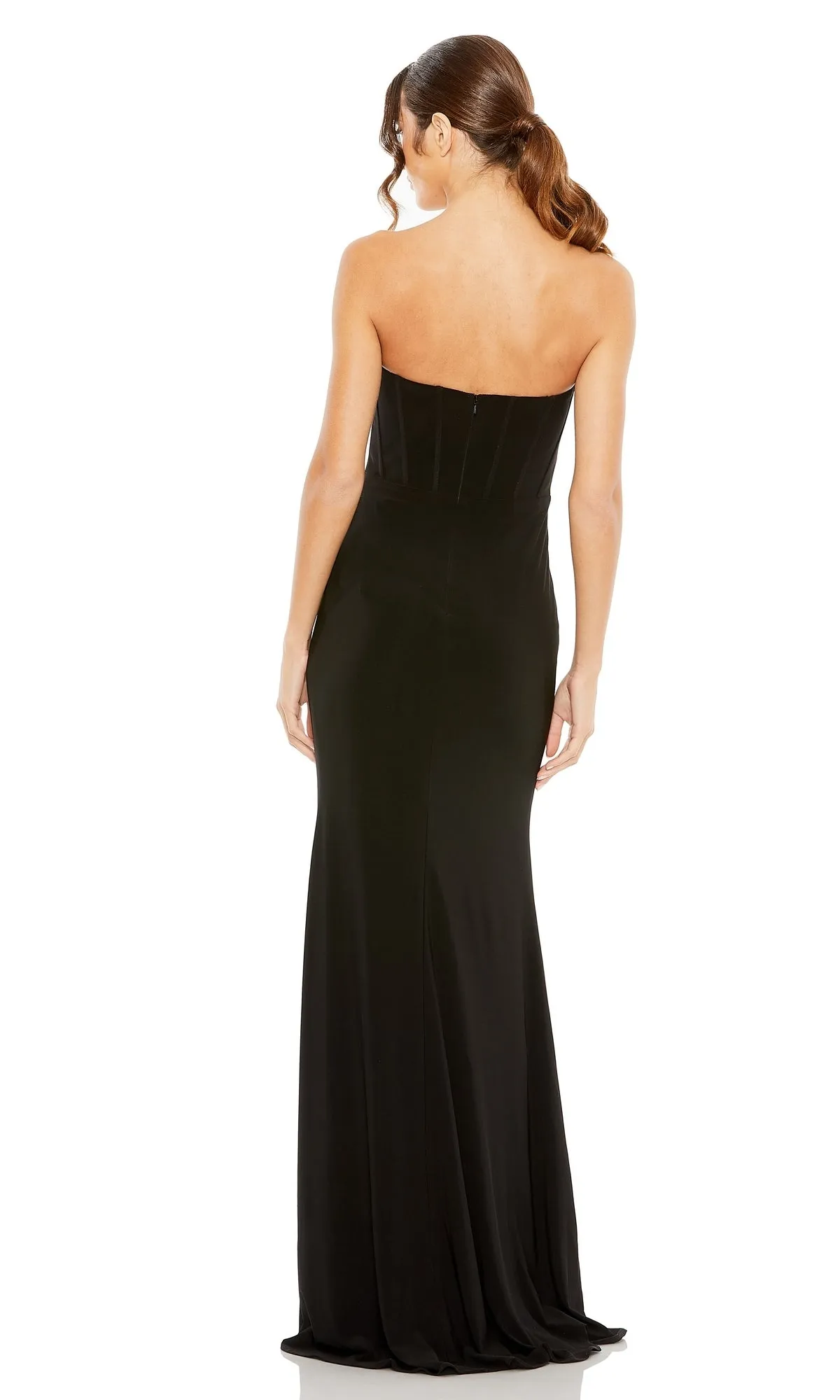 Strapless Long Black Formal Dress: Mac Duggal 13003 sold by PromGirl product image thumbnail 2