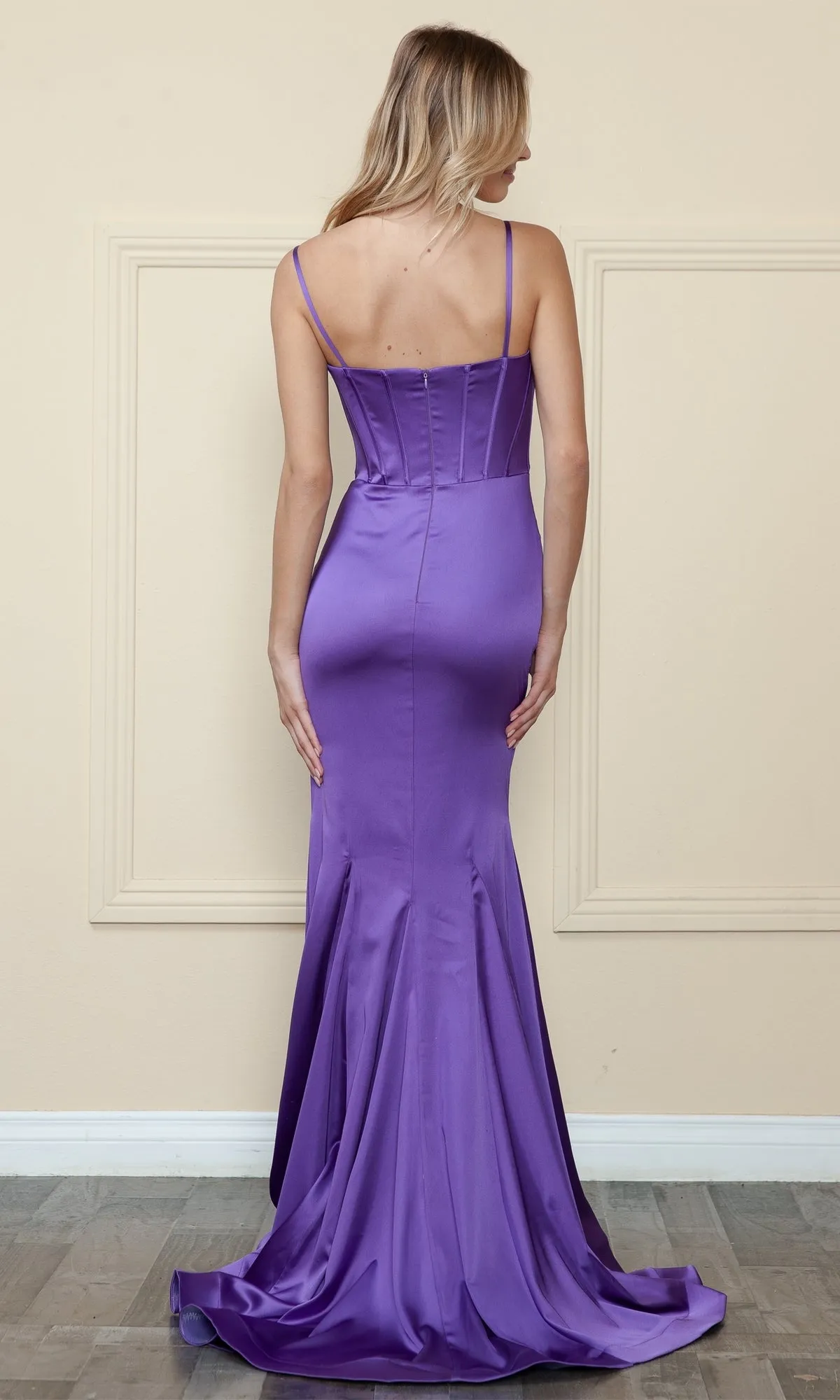 Long Sweetheart Mermaid Corset Prom Dress 9008 sold by PromGirl product image thumbnail 5