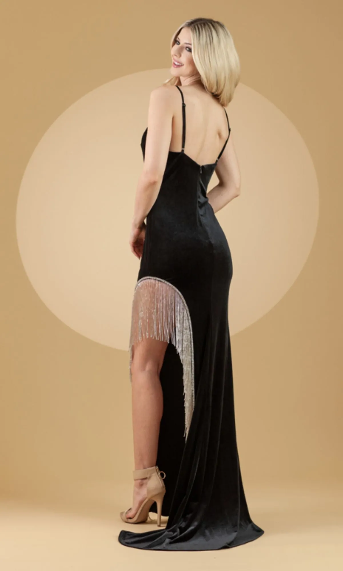 Amelia Couture Black Designer Prom Dress BZ9015V sold by PromGirl product image thumbnail 2