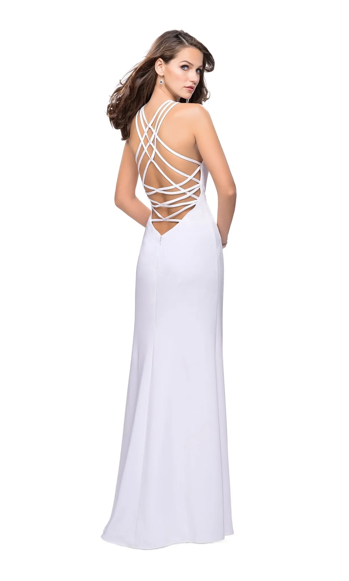 La Femme Statement-Back Long Prom Gown 25439 sold by PromGirl product image thumbnail 5
