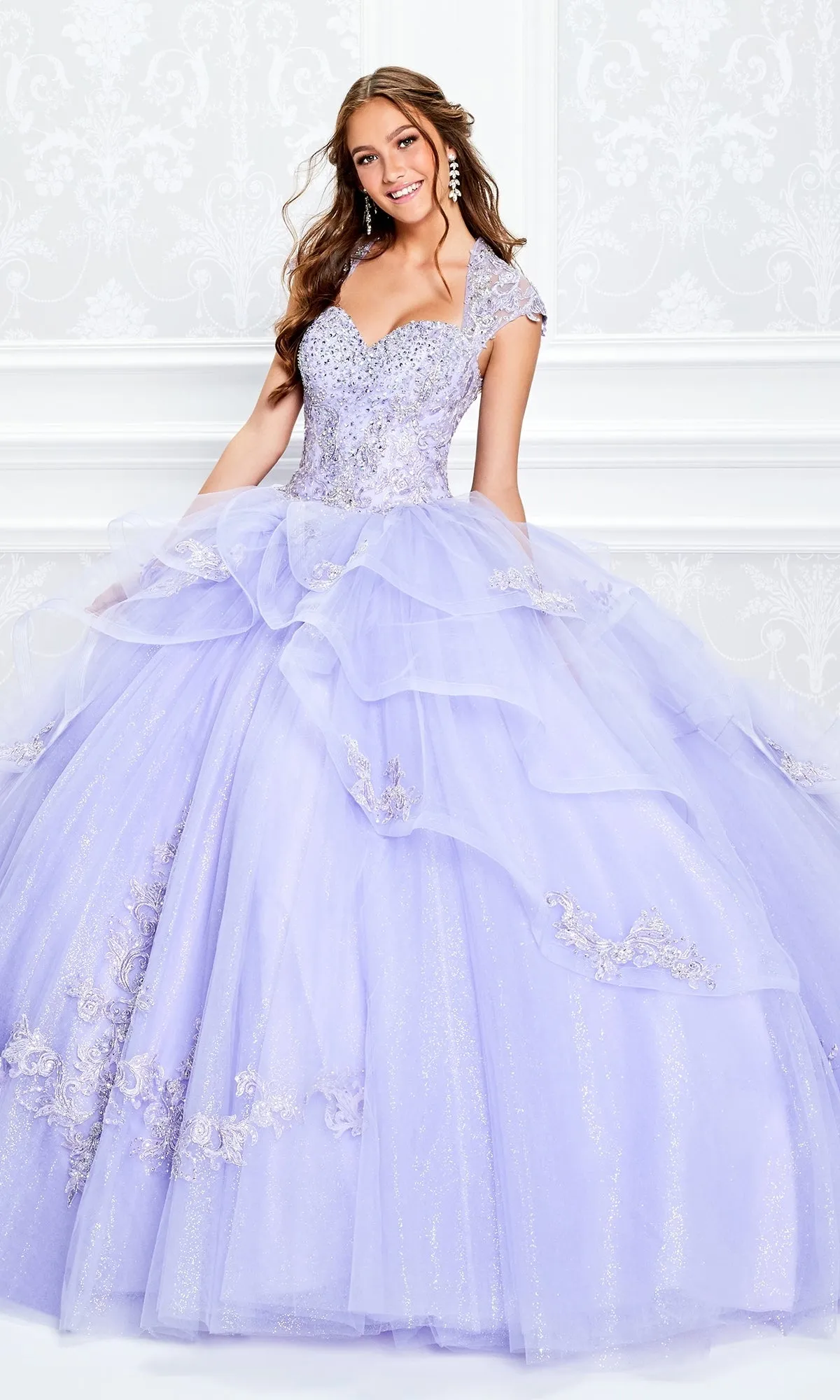 Princesa Beaded Lace Quinceañera Dress PR11923 sold by PromGirl