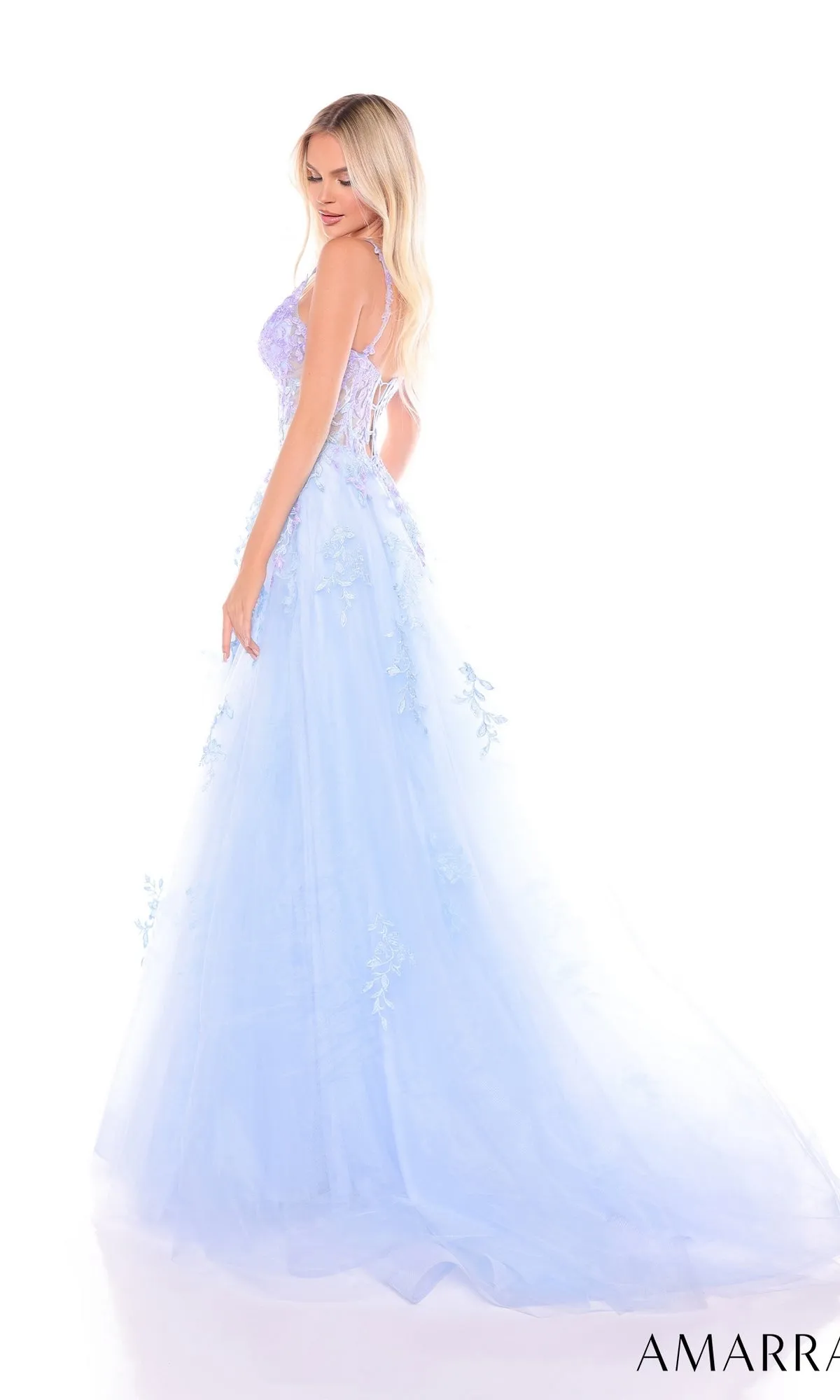 Long Formal Dress 88115 by Amarra sold by PromGirl product image thumbnail 2